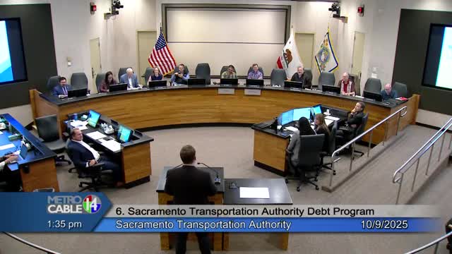 Sacramento Transportation Authority reviews debt portfolio, outlines $6.7 million refinancing estimate