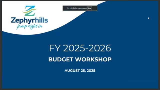 City holds budget workshop; managers report balanced draft, some capital rollovers and vehicle replacements