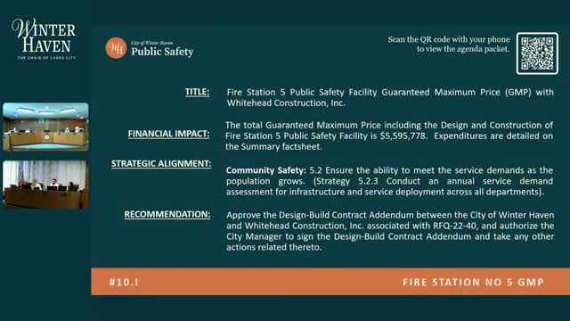 City reviews guaranteed maximum price for new Fire Station 5 near Lake Archer Nature Park