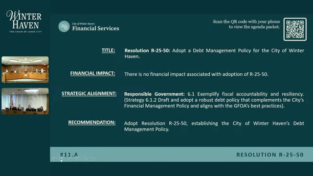 Winter Haven commission adopts formal debt management policy