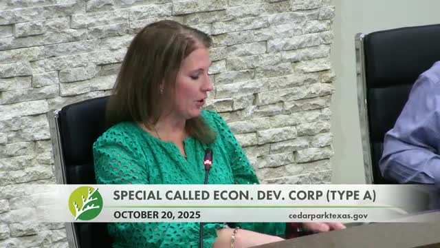 Cedar Park staff reviews year of branding, jobs and spaceport partnership