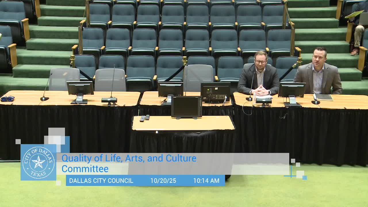 Committee advances interlocal agreement to appoint Dallas County physician as city health authority