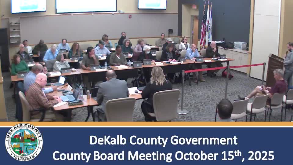 DeKalb County board approves interim administrator pay after public call to avoid retroactive ratification