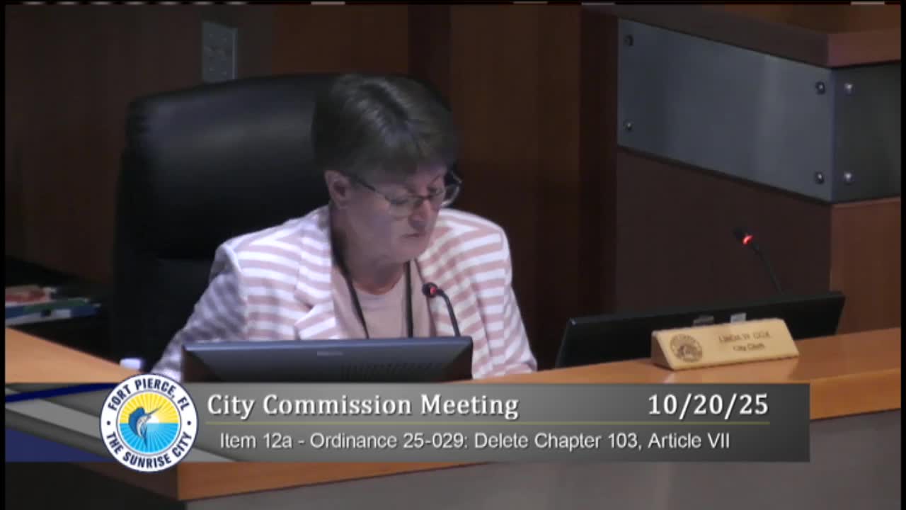 At a glance: Fort Pierce commission passes multiple building and land-use ordinances, approves annexation first reading