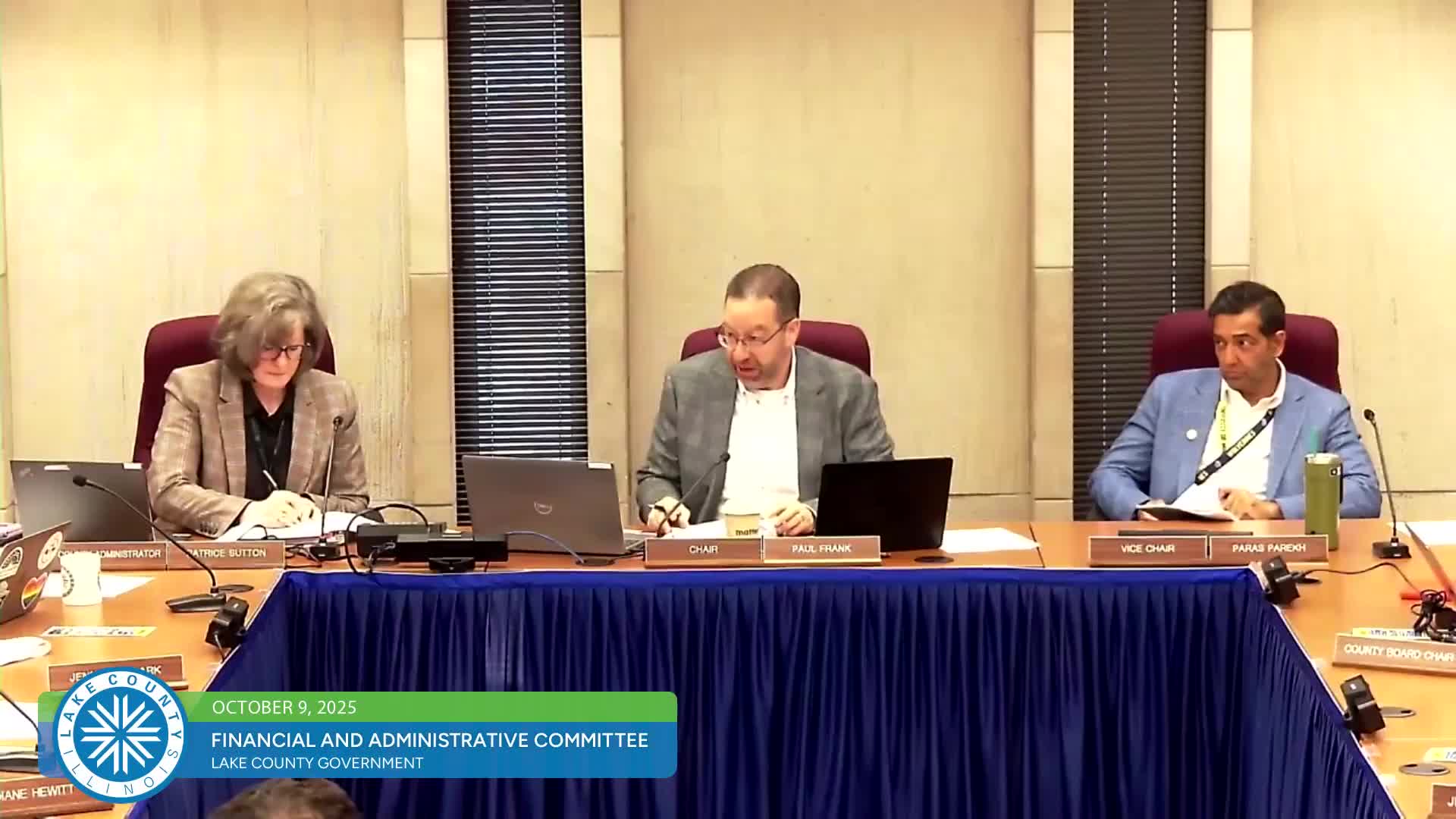 Lake County committee creates Circuit Court Clerk Operations and Administration Fund after debate over custodial vs. special revenue accounting