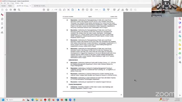 Votes at a glance: key approvals by Kane County Executive Committee, Oct. 8, 2025