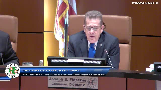 Commissioners approve written notice of object‑level reductions to sheriff's FY 2025‑26 budget; vote 5‑0