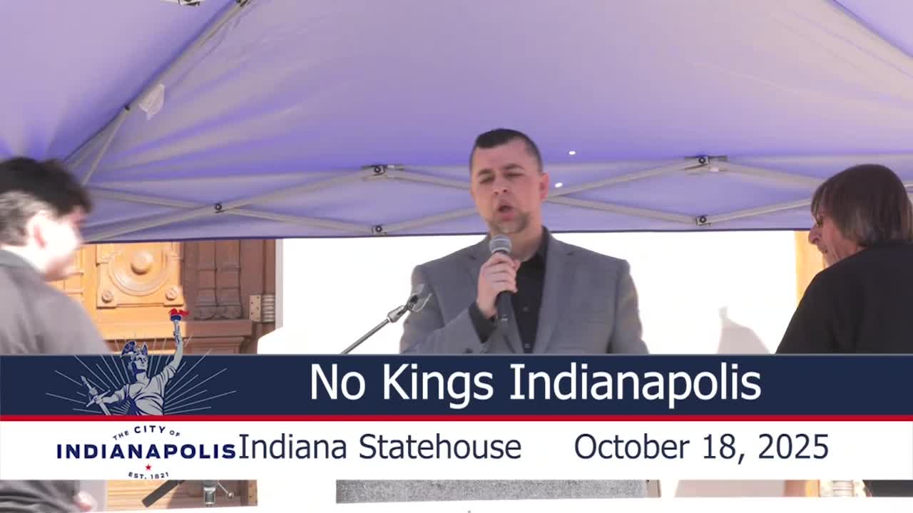 Speakers at No Kings 2 rally in Indianapolis say ‘our democracy is not up for sale’