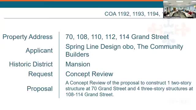 Albany HRC offers design feedback on Grand Street housing project; no formal vote