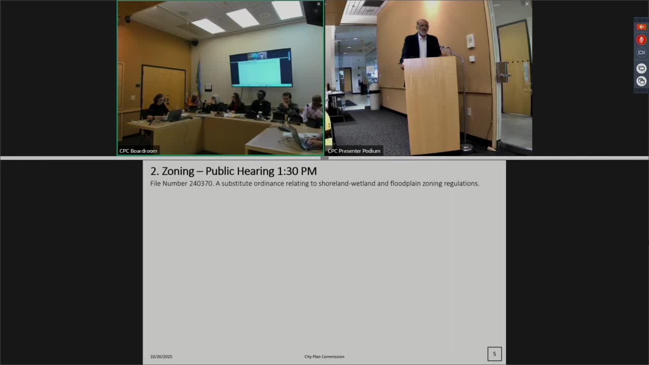 Plan Commission approves DNR-requested rewrite separating floodplain rules from zoning