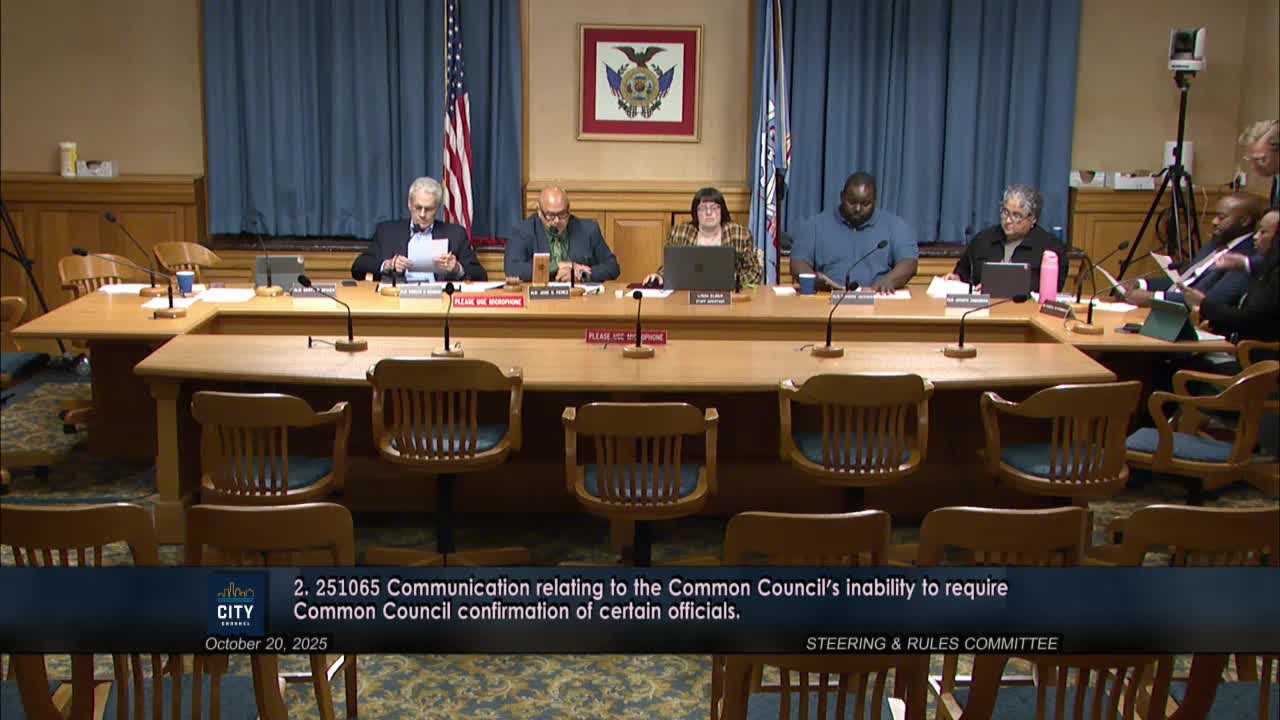 City attorney: council lacks authority to require confirmation for many mayoral appointees; committee enters closed session