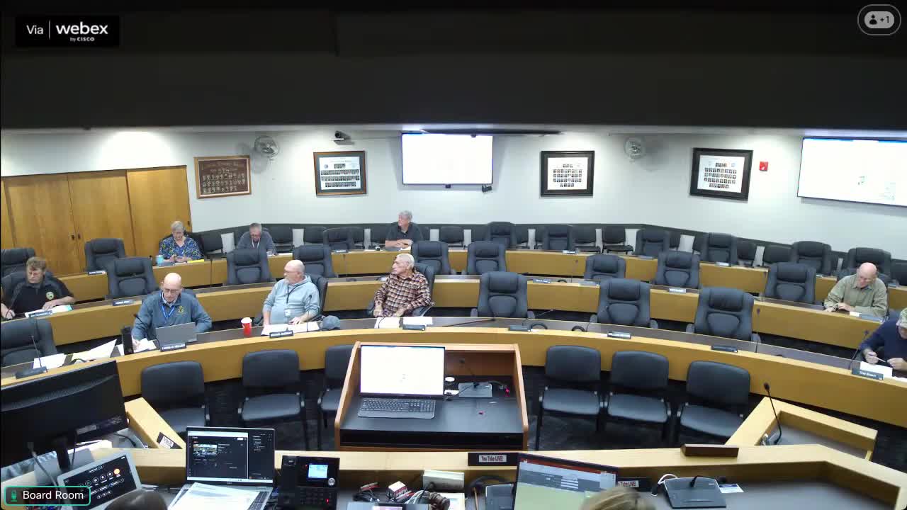 Parks staff reports tractor transmission failure, seed display, cameras and cross‑country meet at county park