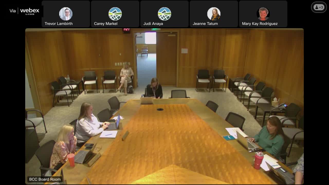 Board votes to enter executive session on Deer Creek water‑rights settlement and property purchase‑sale