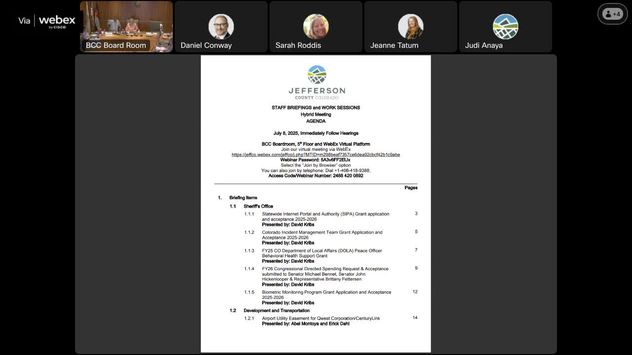 Jefferson County sheriff seeks support for multiple grants, says office turned down two federal awards over terms