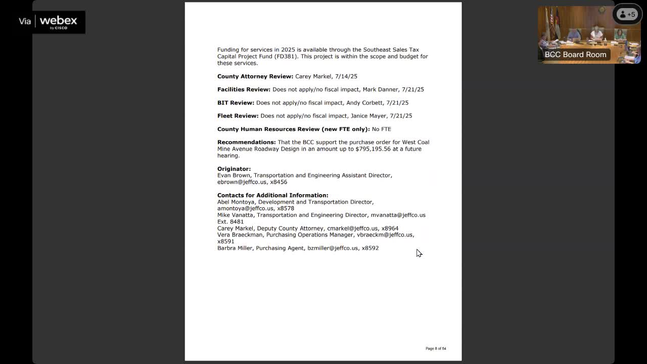 Jefferson County presents final drafts of Together Jeffco comprehensive plan and Transportation Mobility Plan; public comments, TOC and mobile-home protections,