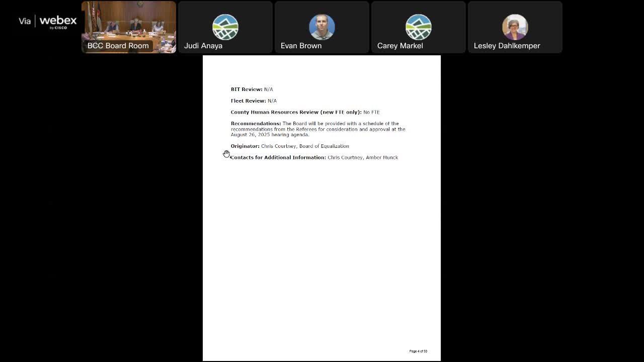 Jefferson County to review Elk Creek Fire Protection District statement of purpose; staff to place matter on future hearing after executive session