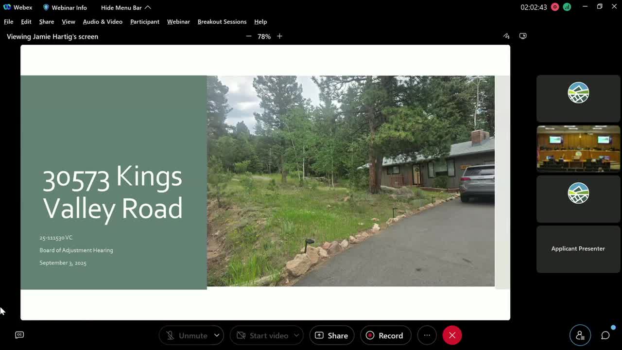 Jefferson County Board of Adjustment: votes, approvals and interim vice chair election