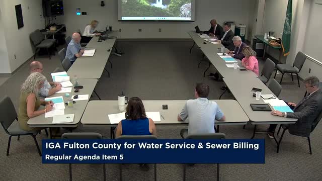 Roswell approves 15-year water service and sewer billing IGA with Fulton County