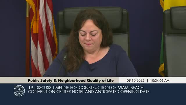 Convention Center headquarters hotel on track for 2027 opening; commissioners press contractor for safer pedestrian access during construction