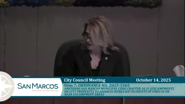 Council introduces amendment banning ignition sources in encampments after officials cite rising fire risk