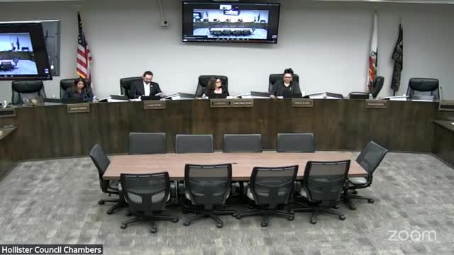 Hollister council starts Prop. 218 process on water rates; selects slower five‑year increase (option 2)