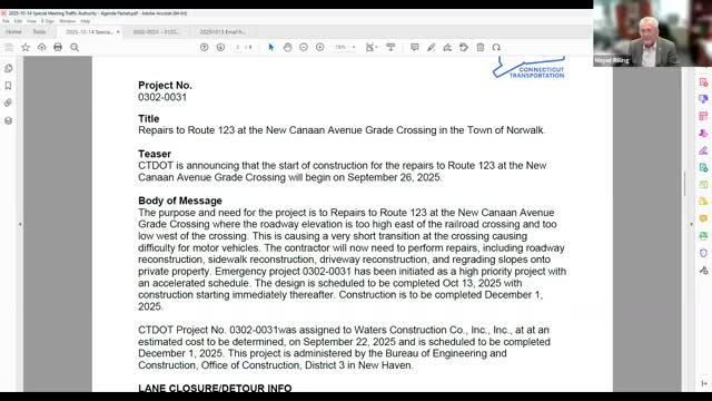 Norwalk panel approves expedited repairs, short closure at Route 123 railroad crossing