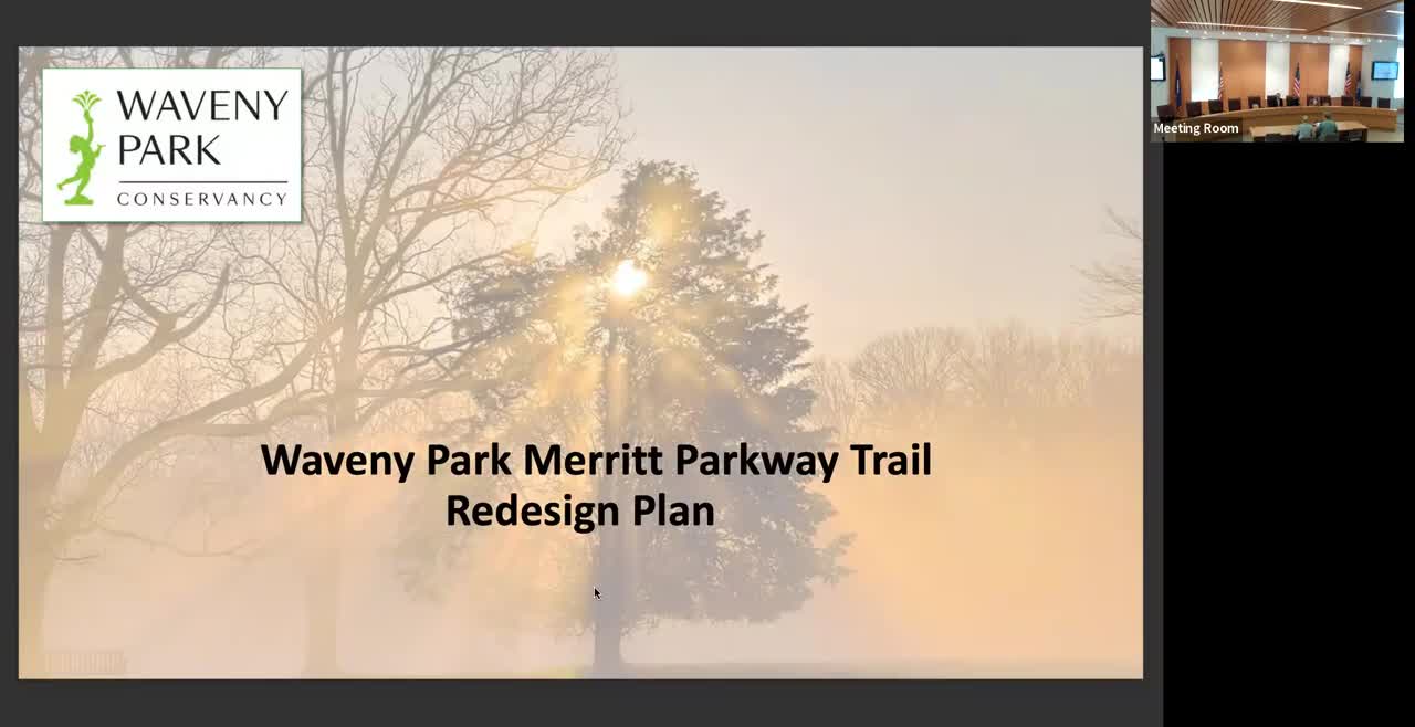 Whitney/Waveny Conservancy outlines Merritt Trail redesign; estimates $2.5–3.5 million, seeks phased town support