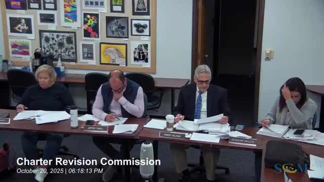 Commission debates earlier school budget deadline, unified reporting and website notices