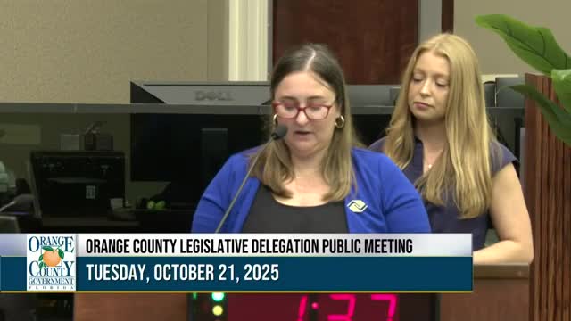 Orange County legislative delegation adopts several procedural rule edits, elects officers after correction; one proposed change fails