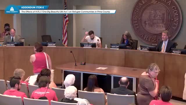County hears warnings that HR1 SNAP cuts will hit recently resettled refugees in Pima County starting Nov. 1
