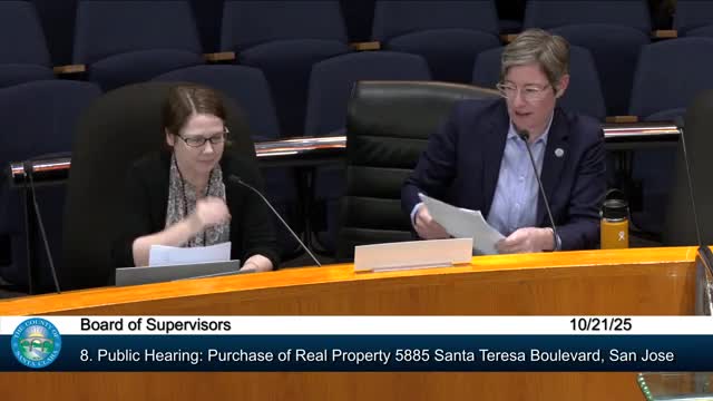 Board approves $2.75 million Measure A commitment to help buy 49‑unit Santa Teresa supportive housing site