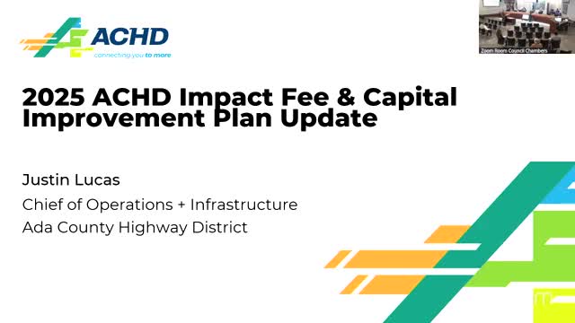 Ada County Highway District proposes higher impact fees under two-service-area draft