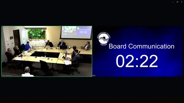 Commissioners discuss local response to immigration enforcement impacts; no formal action taken