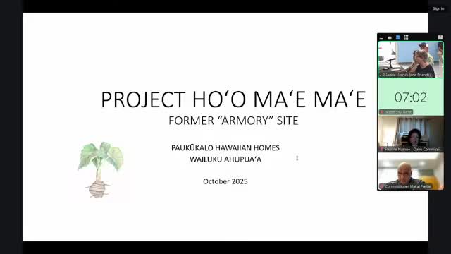 Pohokalo community seeks right-of-entry, brownfields work to revive former armory site