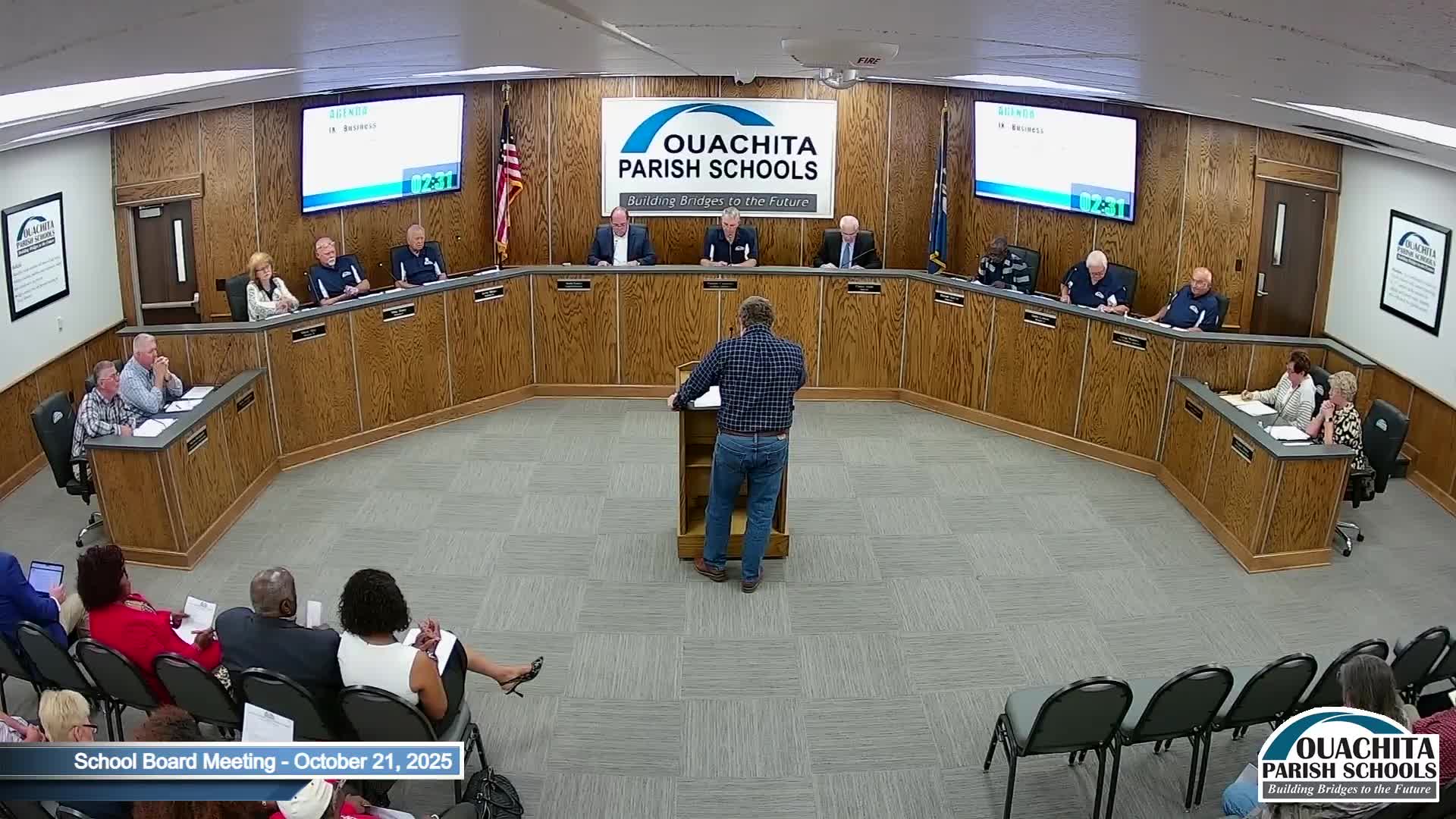 After executive session, Ouachita Parish school board accepts settlement offer over Stirlington Middle School delays