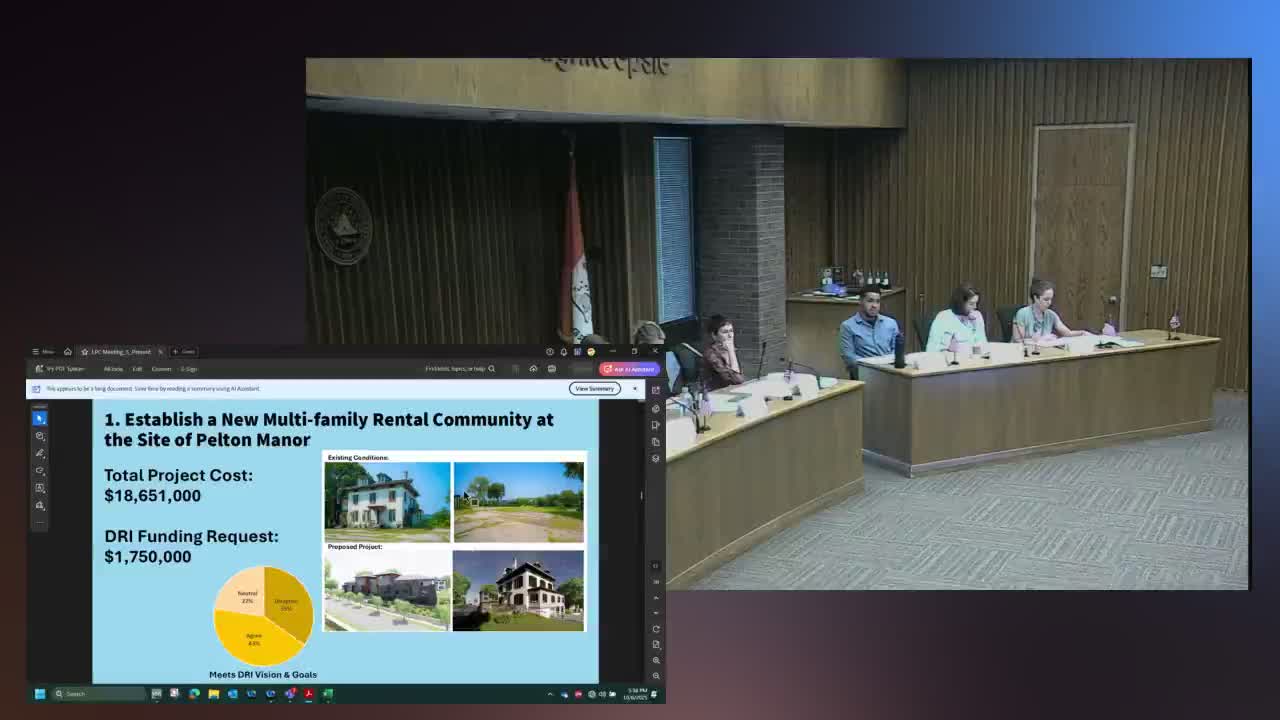 Pelton Manor project paused after legal appeal and questions about affordability; LPC members disclose recusals