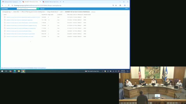 Design Review Board finds 106 Van Dam Street porch historically significant; approves restoration with conditions