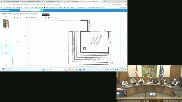 Owner seeks multiple variances to repair deteriorating porch and add second-story bedroom at Ritchie Place; board asks for neighborhood comparables