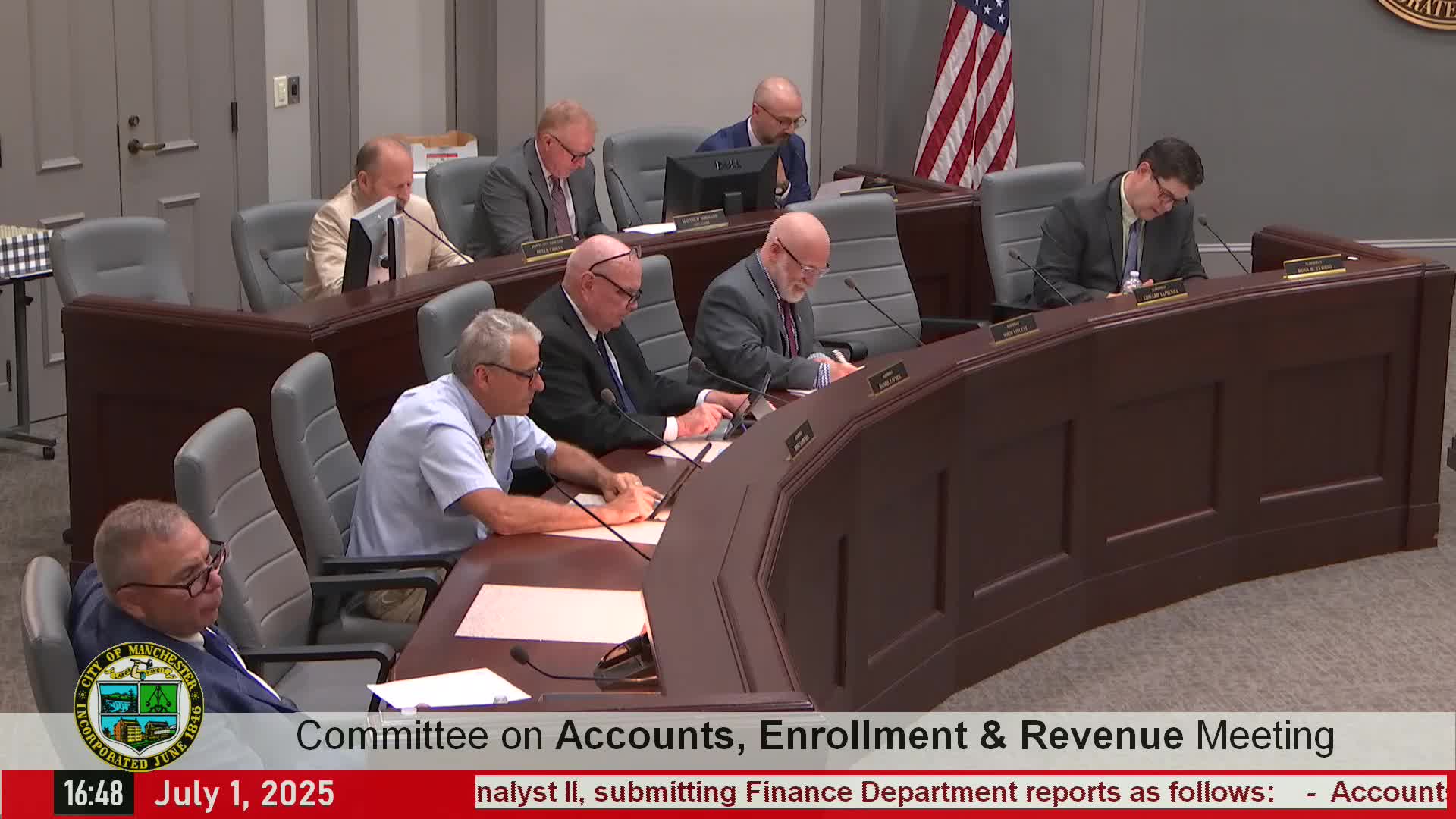 Finance committee projects roughly $500,000 surplus for FY25; establishes non‑lapsing senior transportation account