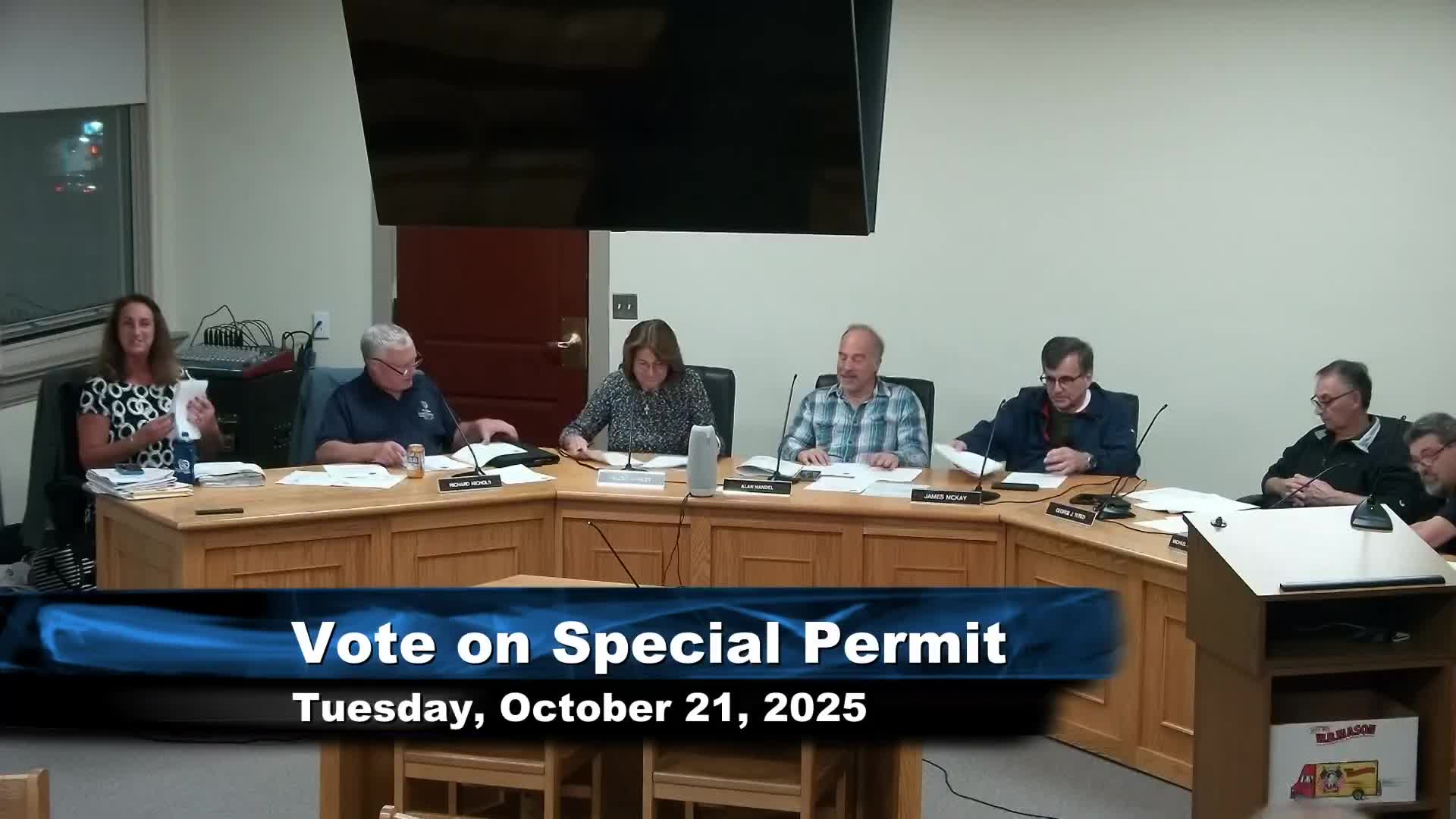 Millis planning board approves special permit for ADU at 36 Meadowcart Way; motion recorded with one abstention