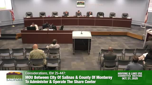 Salinas, Monterey County approve 5‑year MOU to jointly govern and fund the Share Center shelter