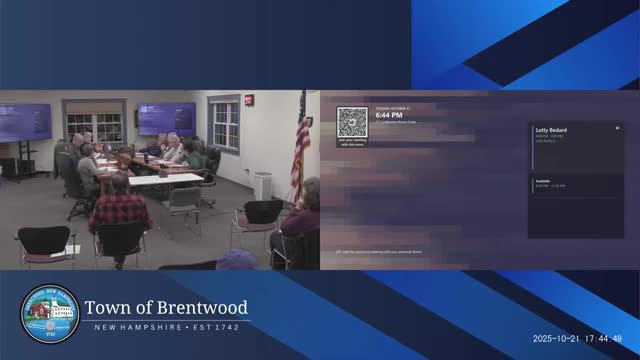Brentwood Select Board approves several department budgets, sets schedule; discussion continues on rec director hiring