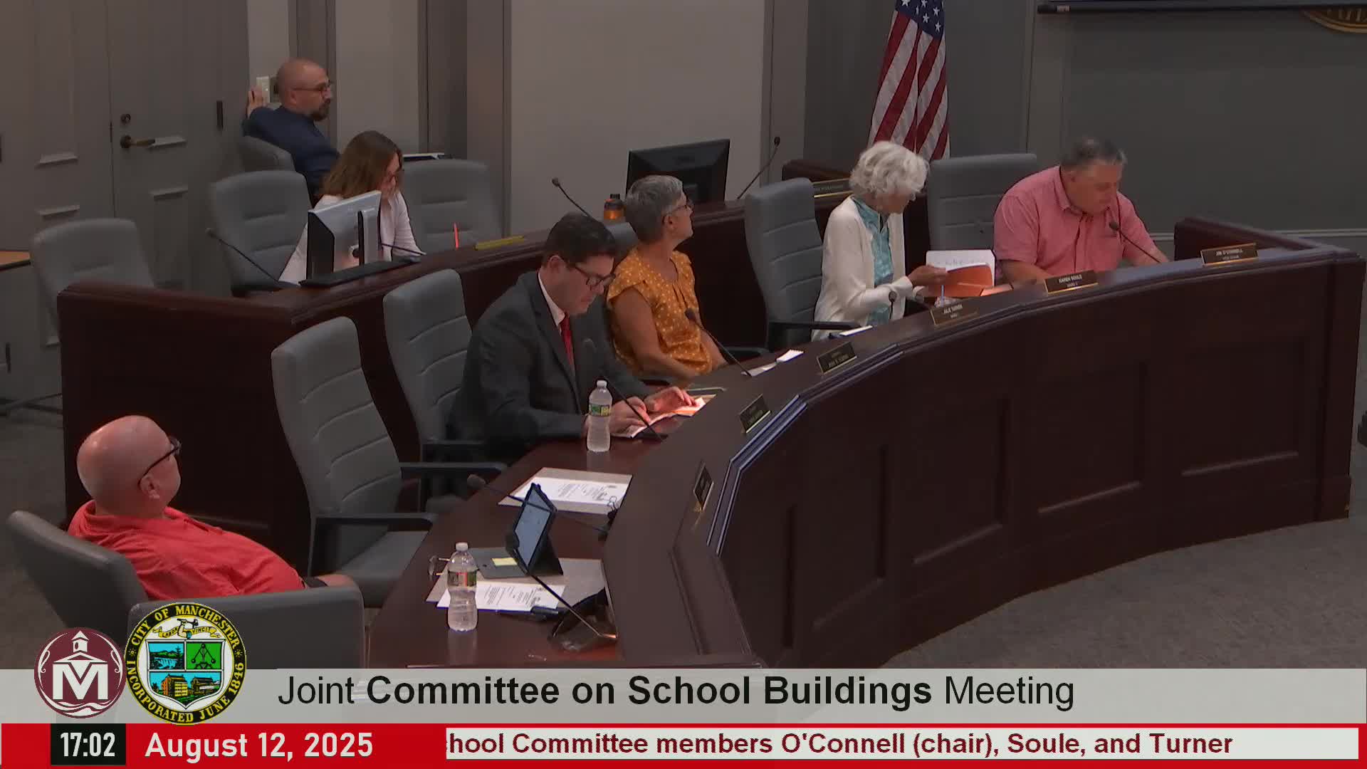 Committee of Joint School Buildings receives construction update for Hillside and McLaughlin; accepts report