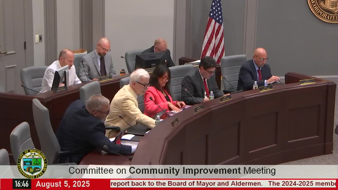 Committee on Community Improvement approves 14 budget amendments, grants and CIP extensions