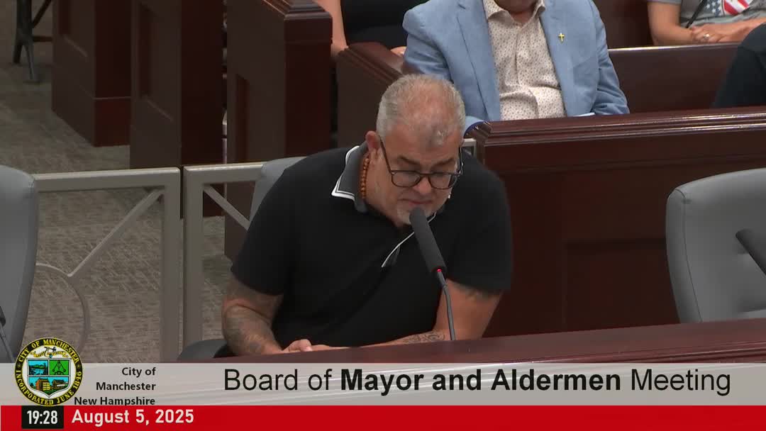 Residents urge Manchester to add PFAS limits to sewer‑use ordinance; board received multiple public comments