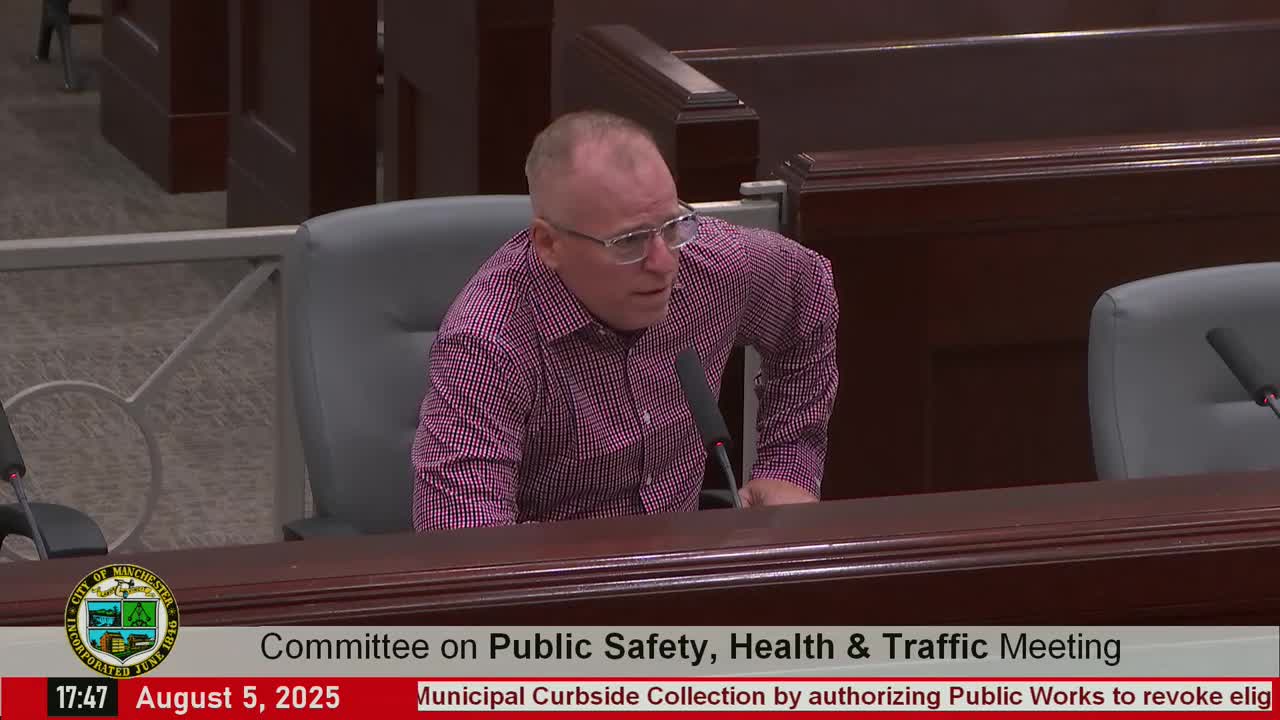 Committee approves ordinance change letting Public Works revoke curbside collection eligibility for cause