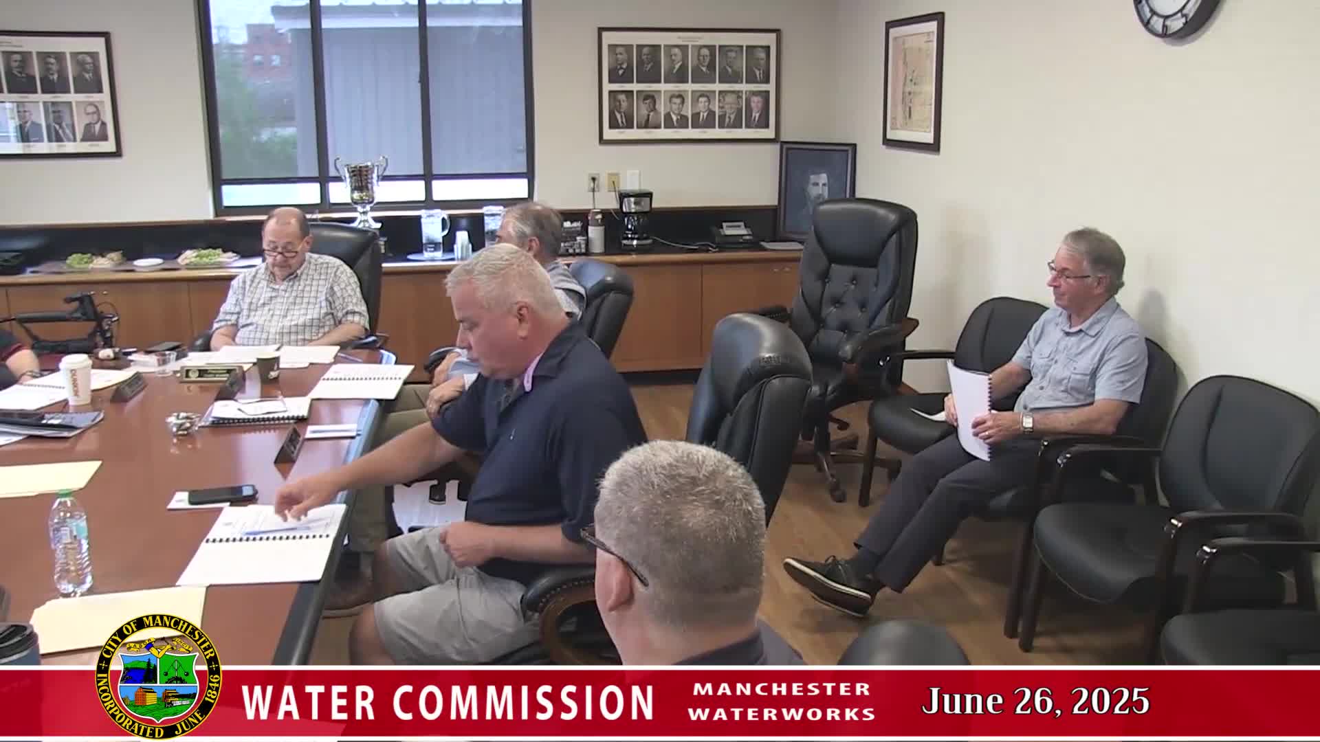 Manchester Water Works says two senior staff retiring; internal successor identified