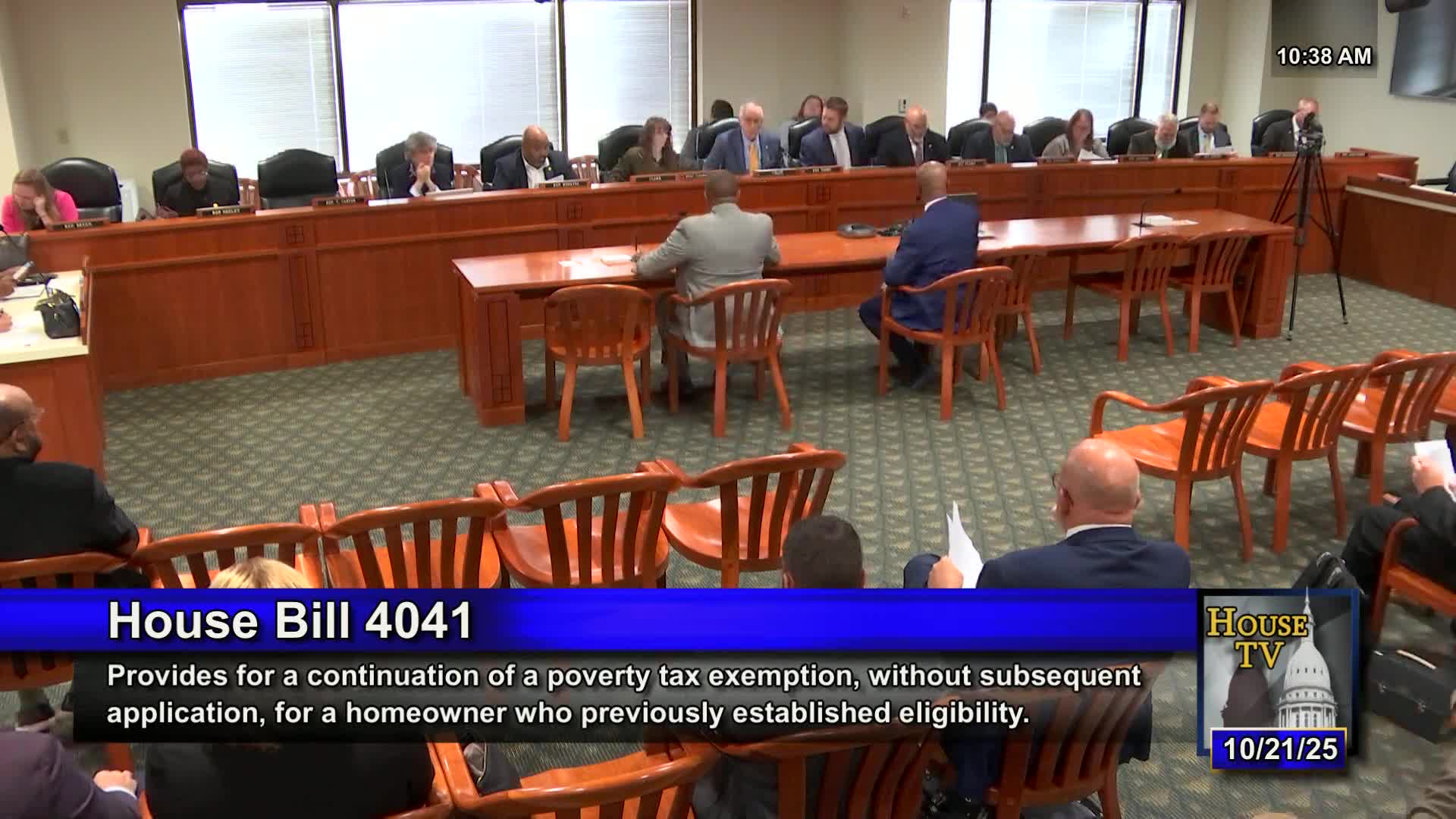 Committee adopts 3‑year property tax poverty exemption substitute for principal residences