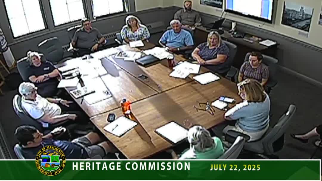 Heritage Commission approves Pulaski Park historic‑district survey; discusses rededication, clerk appointment and local projects