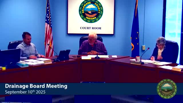 Delaware County drainage board says it lacks authority over Johns surface-water dispute; denies affidavit